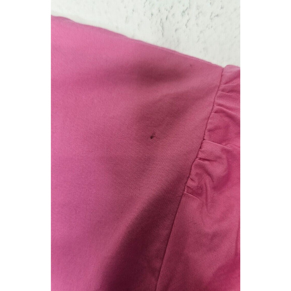 Bardot Women The Amie Mini Dress Small Candy Pink Ruched Short Puff Sleeve Party - Picture 8 of 14